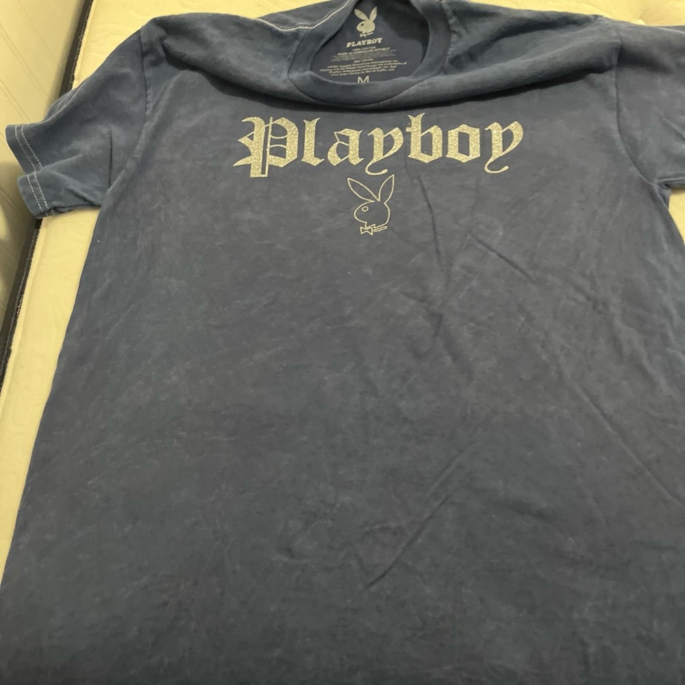 PLAYBOY Vintage Blue Short Sleeve Tee - Picture 2 of 7